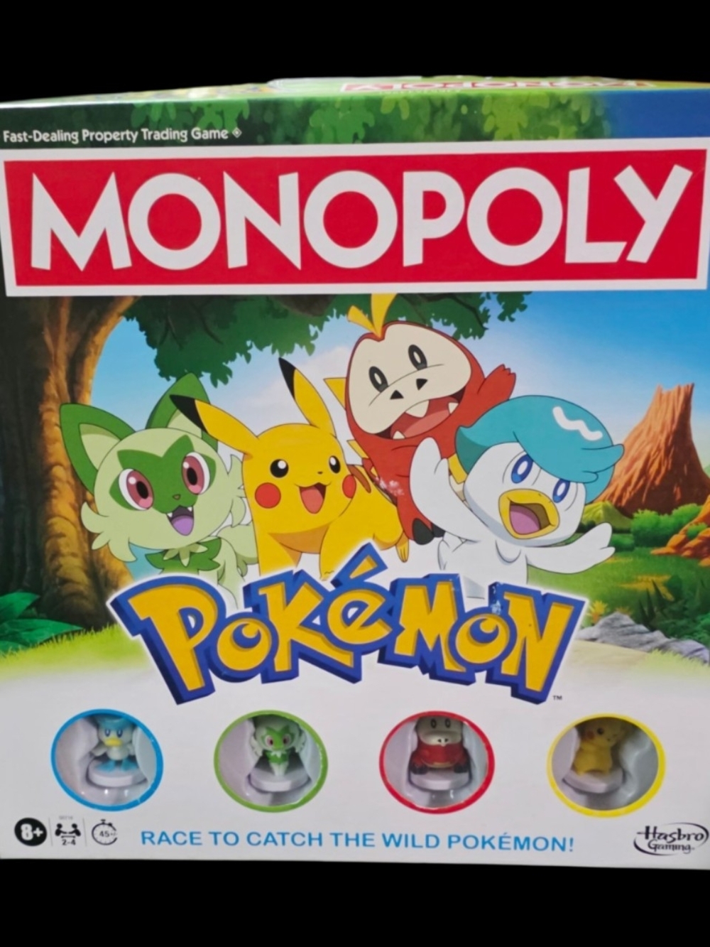 Pokemon Monopoly Board Game - Yellow, Red, Blue, Green